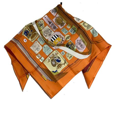 carré hermes sextant orange|orange Hermès Scarves for Women .